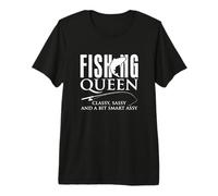 Fishing Queen Classy Sassy and A Bit Smart Assy Fisher Women Premium T-Shirt