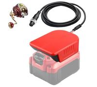 Fishing Reel Battery Adapter Power Cord Cable for Craftsman 20V V20 Battery Compatible with Daiwa 14.4V SEABORG 800MJ,SABORG 1200MJ 1200 800 Electric Fishing Reel Battery & Charger