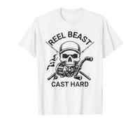 Fishing Reel Beast Cast Hard Outdoors Angler T-Shirt