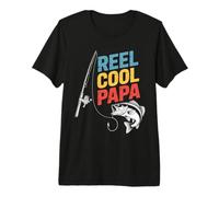 Fishing Reel Cool Papa Fisherman Dad Premium T-Shirt