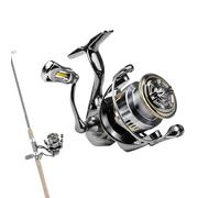 Fishing Reel for Big Fish - Saltwater spinnings Reel with 5.2:1 Gear Ratio, Water Resistant Design for Smooth Casting, Ideal for Catfish, Trout, and Large Game Fishing