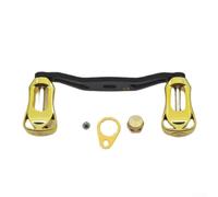 Fishing Reel Handle, 95mm Carbon Fiber Crank, Baitcasting Knob Replacement, High Torque Leverage, Non-Slip Grip, Saltwater Freshwater(8x5 yellow)