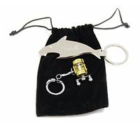 Fishing Reel Keychain and Fish Style Beer Opener Keychain, Miniature Fishing Gift for Anglers