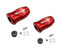 Fishing Reel Knob Replacement for Daiwa SLP Works Tatula Zillion Fuego Spinner Bait Reels, ABS Grip with Bearings, Gaskets, Screw, Black Red Gold Blue Purple(red)
