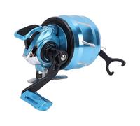 Fishing Reel Metal Left Right Interchangeable Inner Line Closed 6+1 Bearings Stainless Steel Small Gear Copper Alloy Large Gear High Capacity Line Cup 120m for Freshwater