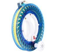 Fishing Reel, Multifunctional Line Spool Winder with 450m Blue Fishing Line for Coastal Anglers Boat Sea Use