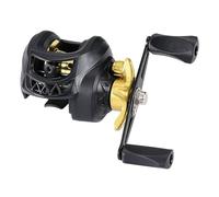 Fishing Reel Professional Ultra Light 7.2.1 Gear Ratio Carp Baitcasting Wheel Max Drag 8kg Casting for Saltwater or Freshwater Fishing(Yellow,Left Hand)