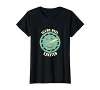 Fishing Reel Pun, We're Reel Excited Value Graphic T-Shirt, Women, Black, L