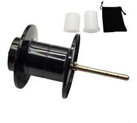 Fishing reel remote throw spool compatible with For DAIWA For TATULA series including 19 For TATULA 100 and SALAMANDURA150 with wire cup capacity supporting multiple line sizes (black)