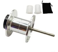 Fishing reel remote throw spool compatible with For DAIWA For TATULA series including 19 For TATULA 100 and SALAMANDURA150 with wire cup capacity supporting multiple line sizes (silvery)