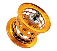 Fishing Reel Replacement Spool for ABU IB6 IB7 IB8 ALX LC6 LV7 LC7 LT7 BF7 BF8 MGX2 REVO ALX 2nd Gen BF8 Baitcaster Lightweight Metal Multiple Colors 100m Line Capacity 7.8g(gold)