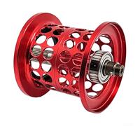 Fishing Reel Replacement Spool for ABU IB6 IB7 IB8 ALX LC6 LV7 LC7 LT7 BF7 BF8 MGX2 REVO ALX 2nd Gen BF8 Baitcaster Lightweight Metal Multiple Colors 100m Line Capacity 7.8g(red)