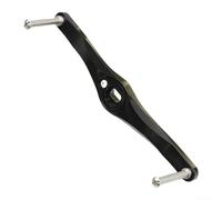 Fishing reel rocker arm accessory upgrade kit made from thick aluminum plate mechanical stability and multiple installation choices (120mm Black)