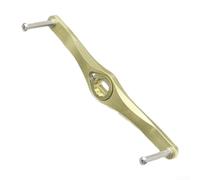 Fishing reel rocker arm accessory upgrade kit made from thick aluminum plate mechanical stability and multiple installation choices (120mm Tea Gold)