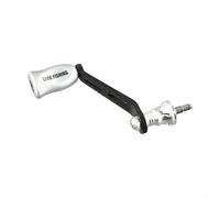 Fishing Reel Rocker Arm Handle Compatible with For STRADIC, For STELLA, For COMPLEXF4, Made from Carbon Fiber, 70mm Total Length (silver)