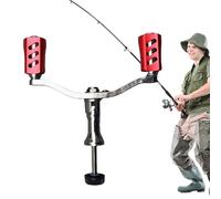 Fishing Reel Roller - Fishing Handle Barbell Arm - Double Handle Baitcaster Rotary Arm Handle, Fish Trolling Rock for Water Water Fish
