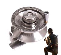 Fishing Reel Spinnings - Aluminum Ruble, Ergonomic Crank Handle, Durable Outdoor Equipment | Comfortable Grip Tool, Lightweight Ice Boat Accessory, Team