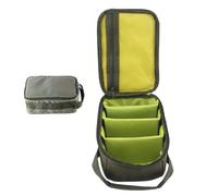 Fishing Reel Storage Bag, Portable Outdoor Gear Case, Large Capacity Oxford Cloth Pouch, 8.98 x 6.1 x 4.06 inches Multiple Compartments for Reels, Baits & Tools, Ideal for Fishing Trips, green, Se