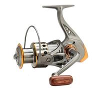 Fishing Reel with 8KG Max Drag for Big Fish Metal Gear Brass Spindle Internal Drive System Spool Bold Line Ring Alloy Handle Body
