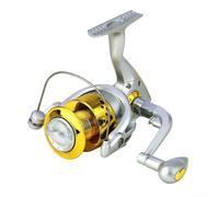 Fishing Reel with Front Drag and Free for runner - Long-Lasting ABS Body Interchangeable Handle for Coarse Angling Yellow(Model 7000)