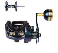 Fishing Reels - 7.2:1 Fast Gear Ratio, Lightweight Angling Rel | Smooth Drag Baitcaster with Wide Spool, Durable Casting, Resistant Saltwater, Smooth Baitcaster, Lightweight and Portable