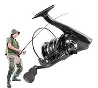 Fishing Reels - Fishing Equipment, Smooth Aluminium Fish Reel, Metal Body Smooth Action High Ratio Fishing Reel, Fishing Equipment, Bait Casting Tool with Quiet Operations for Rice Holidays F