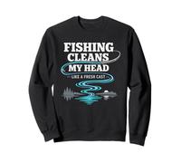 Fishing Reset Water Clears My Mind Fishing Helps Me Recharge Sweatshirt