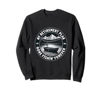 Fishing Retirement Plan Gone Fishin Forever Vintage Lake Sweatshirt