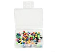 Fishing Rig Safe Spare Pins 100pcs per Box Plastic Round Head Line Winder Pins for Carp Angling Rig Setup and Maintenance