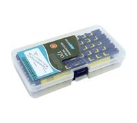 Fishing Rig Storage Organiser with 5 For EVA Foam Double Sided Wire Winding Boards and Portable Box for Leader Line Hook Snell Tackle Organisation 185x105x33mm