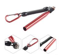 Fishing Rig Tool for Wacky Worms with 100 Silicone O Rings For Soft Bait Lure Securing Rigging Stainless Steel and Aluminum Build (Light Blue+O Ring)