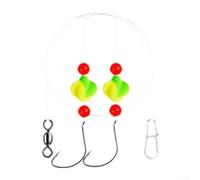 Fishing Rig With Double Sinkers And Bright Floats Made From Long Lasting Eva Material For Surf Beach Pier And Jetty Saltwater Fishing In Red Color 120cm Length(Yellowish Green)