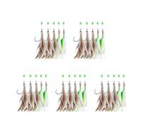 Fishing Rigs With String Hook Glow Beads High Carbon Hook Freshwater Saltwater Lures Baits Tackle Glowing Fishing