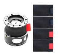 Fishing Road Belt Reel Bag - 4X Protection Fishing Bag Wear - Heavy Duty Reel Belt Band, Rigging Links, Liber Airlines, L, Se référer au descriptif, Refer to description