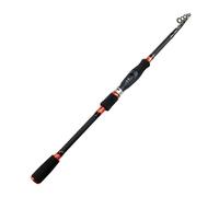 Fishing Rod 1.8m 2.1m .4m .7m 3.0m Carbon Telescopic Fishing Rod M Power Ultralight Travel Casting Spinning(Straight handle-01,1.8 m)
