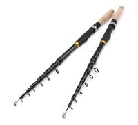 Fishing rod 1.8m-3.6m Telescopic Fishing Rod Carbon Fiber Fishing Pole Bait Weight 10-60g Ultra Short Portable Travel Fishing Rods(2.7 m)