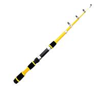 Fishing Rod 1.8M Portable Spinning Fishing Rod Reel Full Kits Carbon Fiber Carp Rod Wheel Travel Set Accessory Spinning Rod(Yellow-rod)