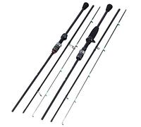 Fishing Rod 1 Pcs Casting Spinning Fishing Rod 1.8m UltraLight Carbon Fiber Rod Pole 3Section With EVA Handle Baitcasting Fishing Rod Spinning Rod(2.1m - spinning rod)