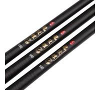 Fishing Rod 1 Pcs Super Light Hard Fishing Rod 98% High Carbon Fiber Telescopic Black Handle Stream Pole3.6M4.5M7.2M8M9M10M Travel Carp Rod Spinning Rod(5.4m)