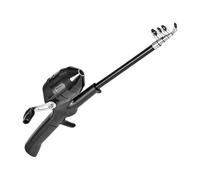 Fishing Rod - 128cm Reel Combo, Simplified Skill Development | Reel Complete Set with Ergonomic Handle Natural Curvature, Rod for Travel Saltwater Freshwater Shore Pier River