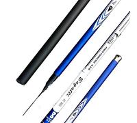 Fishing Rod 3.6M-7.2M Carbon Fiber Telescopic Fishing Rod Super Hard Ultra Light Carp Fishing Hand Pole Spinning Rod(4.5 m)