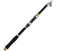 Fishing Rod 4 Colors Telescopic Fishing Rod 1.8m-2.7m Glass Fiber EVA Handle Carp Spinning Rod Fishing Pole