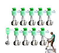 Fishing Rod Alarm Bells, 10X Fishing Indicator Bells, Double Alert Bell, Portable Bite Indicators for Sea Rod, Tools Accessories