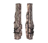 Fishing Rod Bag Carrier - 2-Layer Fishing Rod Holder Bag with 4 Pockets - Thickened Angling Pole Storage | for Outdoor Beach Camping Lake Saltwater Hiking Freshwater Kayak Travel Boat