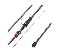 Fishing Rod Bait Casting Fishing Rod 2.1m 3.3LB UltraLight Carbon Fiber Rod Pole 4 Section with EVA Handle Portable Travel Fishing Pole
