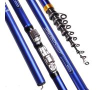 Fishing rod Carbon Fiber 3.6M 4.5M 5.4M 6.30M Spinning Fishing Rod M Power Telescopic Rock Carp Feeder Surf Telescopic fishing rod(5.4 m)