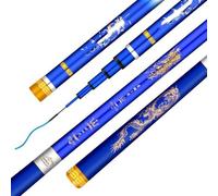 Fishing Rod Carbon Telescopic Throwing Fishing Rod 3.6m-10m Stream Freshwater Hand Rod Light and Hard(8.1m)