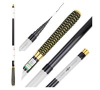 Fishing rod Carp Telescopic Fishing Rod Carbon Fiber Feeder Ultralight Portable For Freshwater Stream Pole 2.7/3.6/4.5/5.4/6.3/7.2M(White Paint,7.2M)