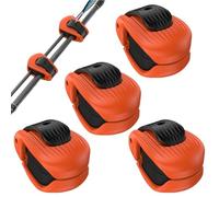 Fishing Rod Clips - 1.77 Inch Rod Holder | ABS EVA Support - Non Slip Storage Rack for secure 12mm lure , durable 4 piece set for transport, home organization and boat use.
