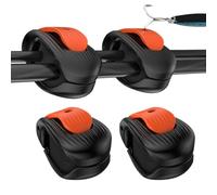 Fishing Rod Clips - 4.5cm*2.2cm Multifunctional Rod Holder, 4 Pieces Non Slip Adjustable Rack , Fish Rods Holder Tool For Fisherman For Beginner Enthusiast Men Women Family